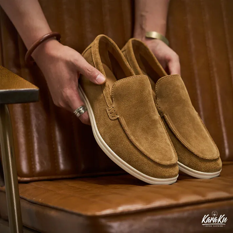 Slip-On Suede Loafers