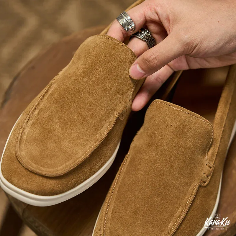 Slip-On Suede Loafers