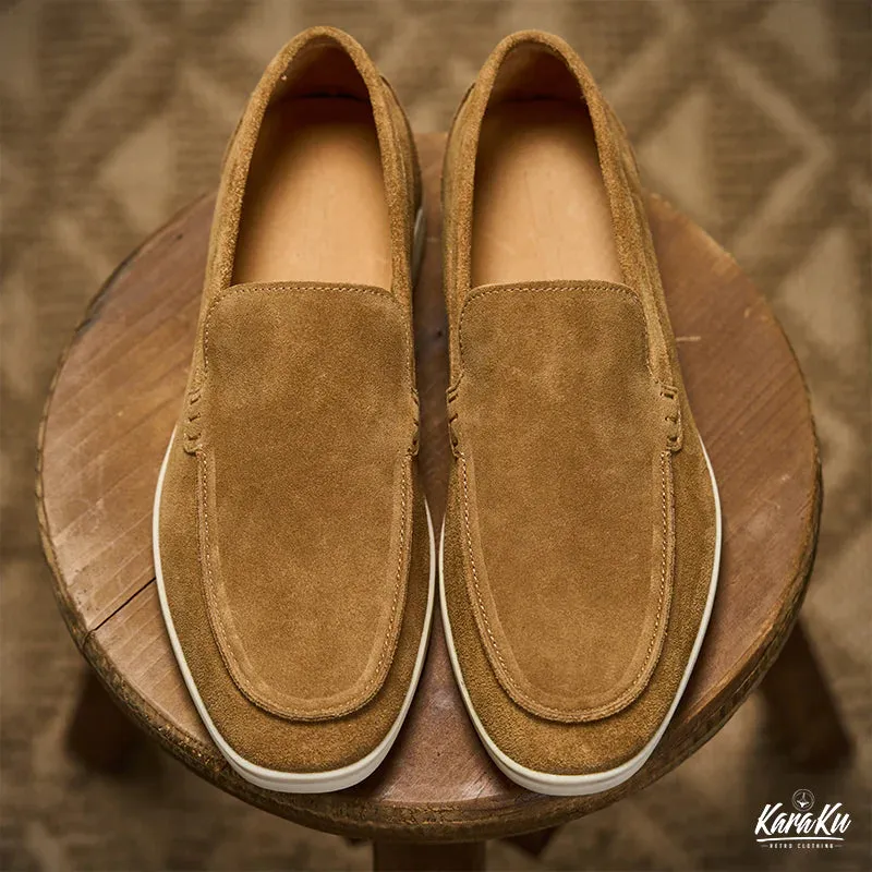 Slip-On Suede Loafers