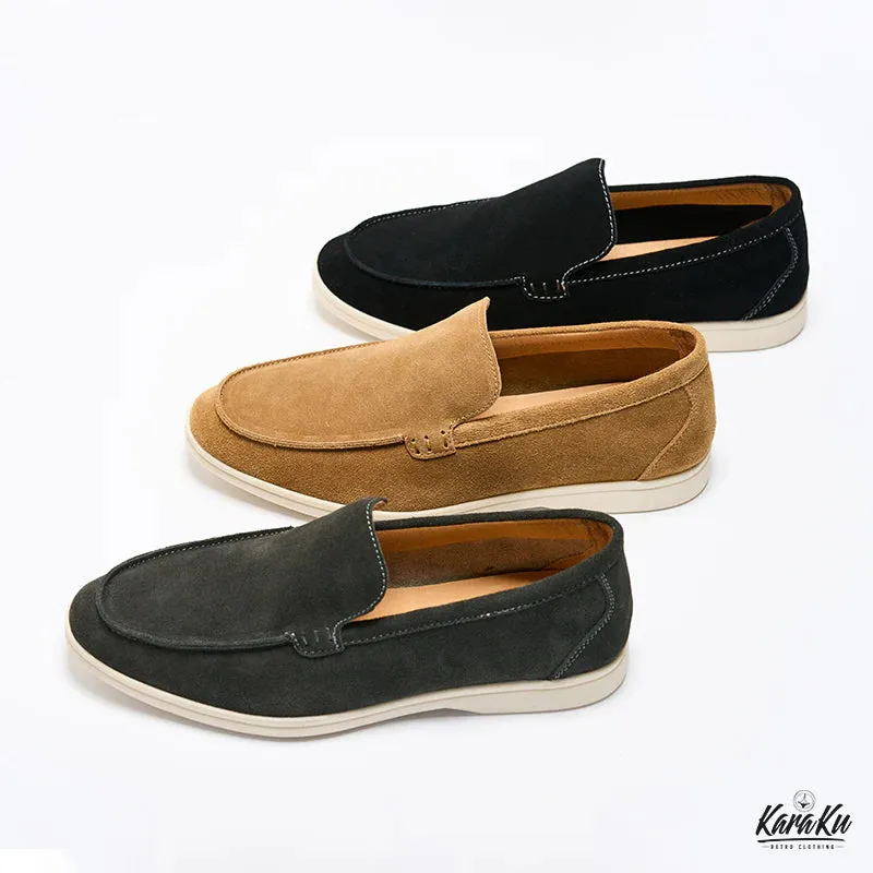 Slip-On Suede Loafers