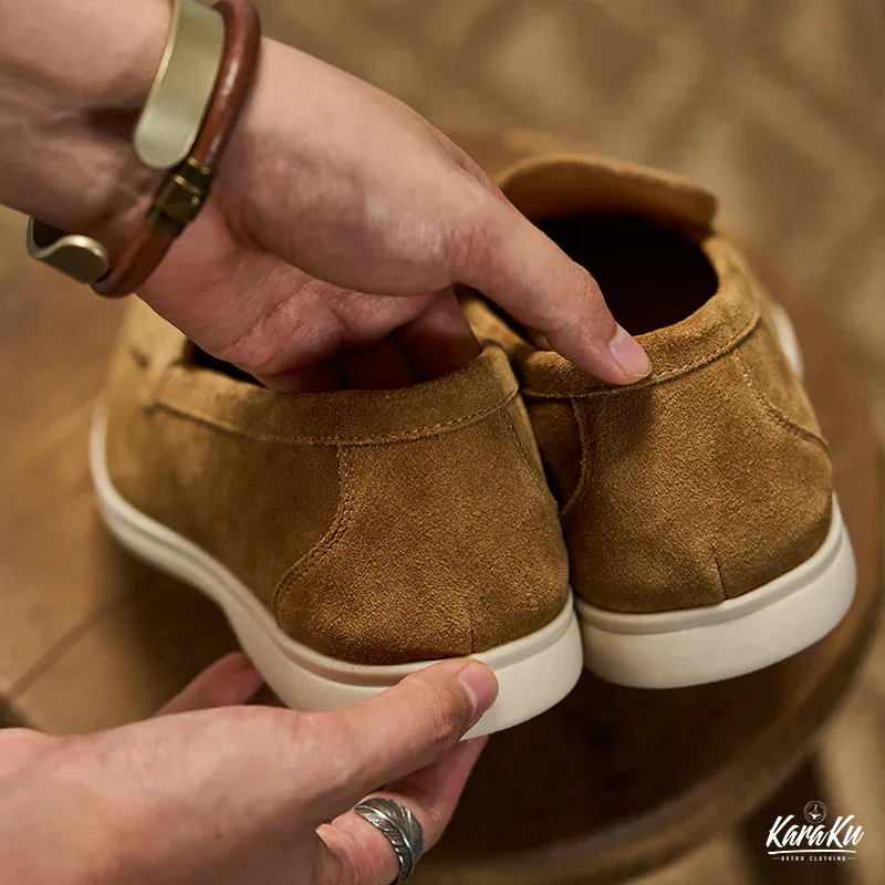 Slip-On Suede Loafers