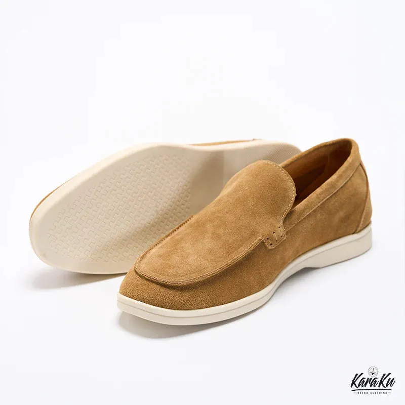 Slip-On Suede Loafers