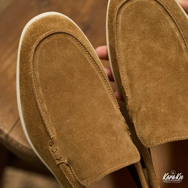 Slip-On Suede Loafers