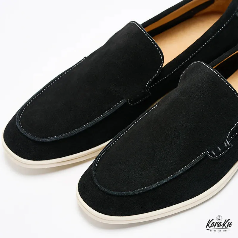 Slip-On Suede Loafers