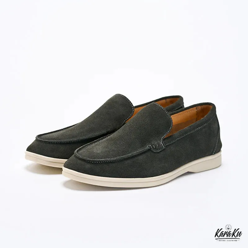 Slip-On Suede Loafers