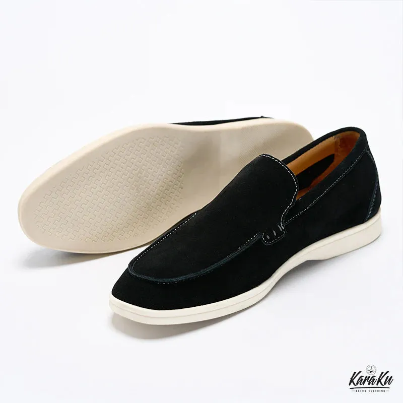 Slip-On Suede Loafers