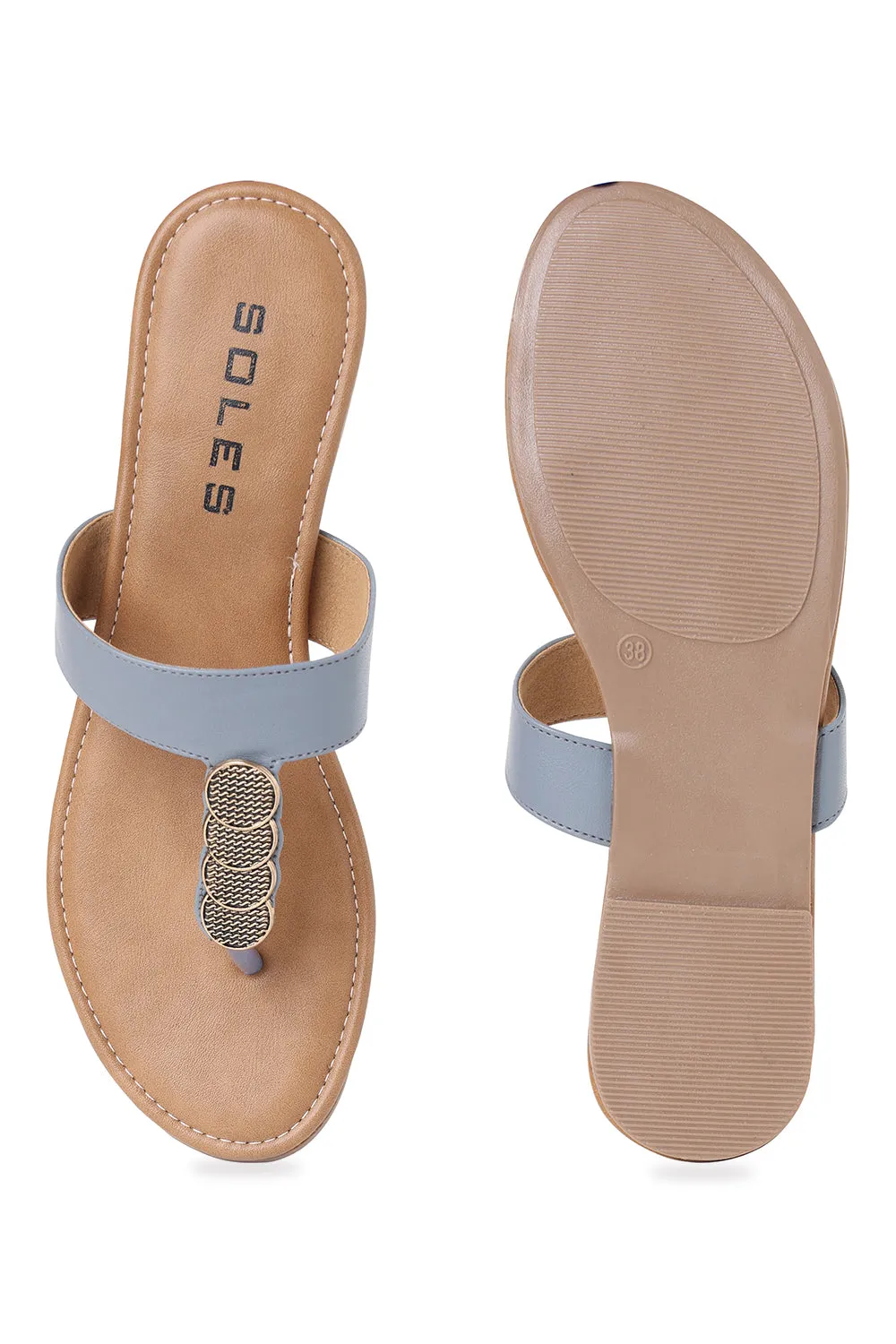 SOLES Toe Hold Slip-On Flats