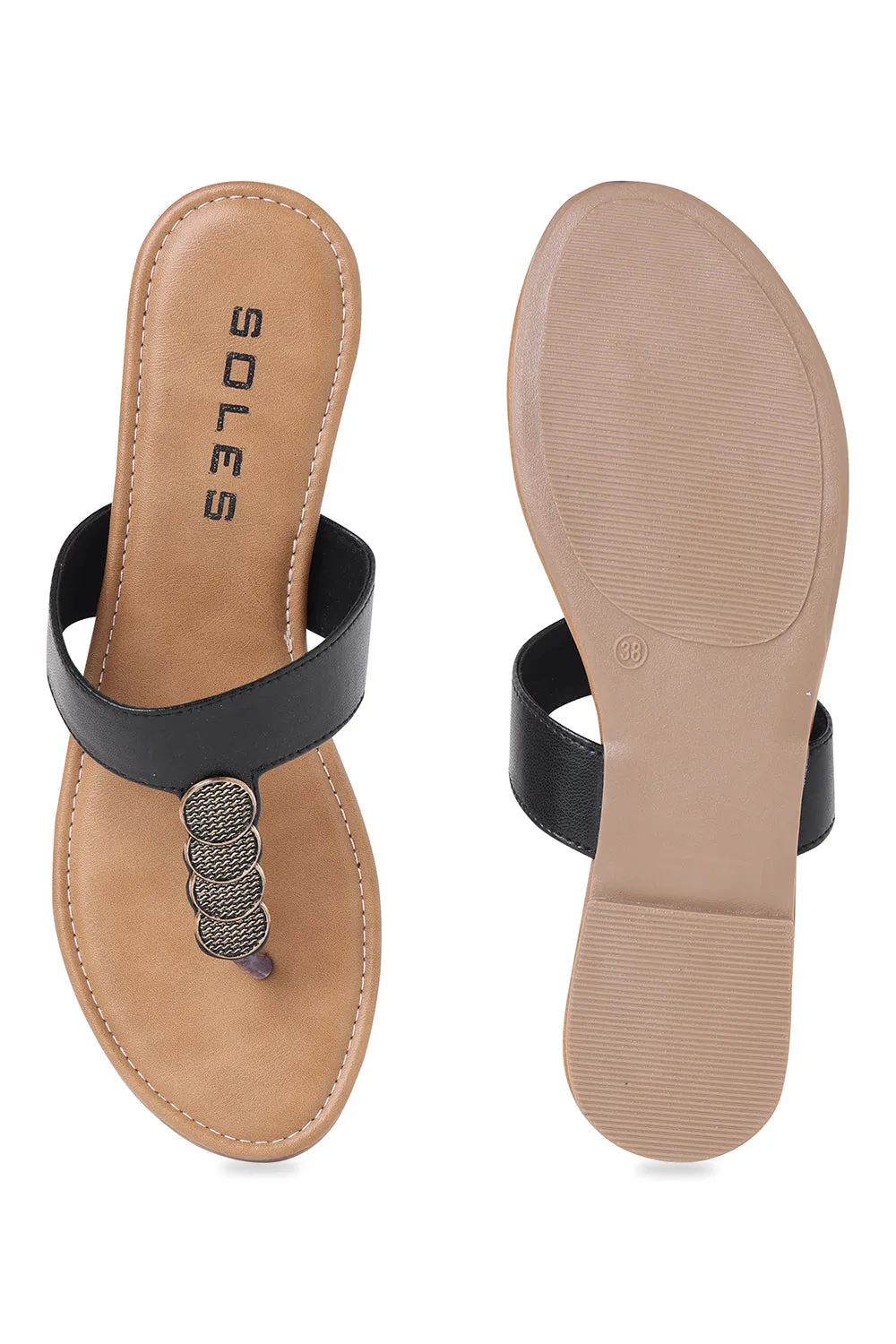 SOLES Toe Hold Slip-On Flats