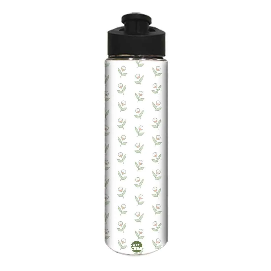 Stainless Steel Water Bottle -  Flower Pattern