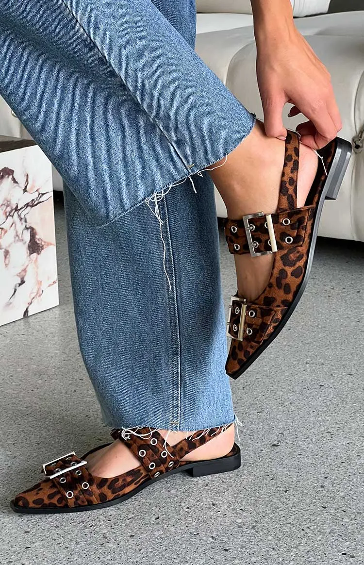 Therapy Matilda Leopard Print Pointed Flats