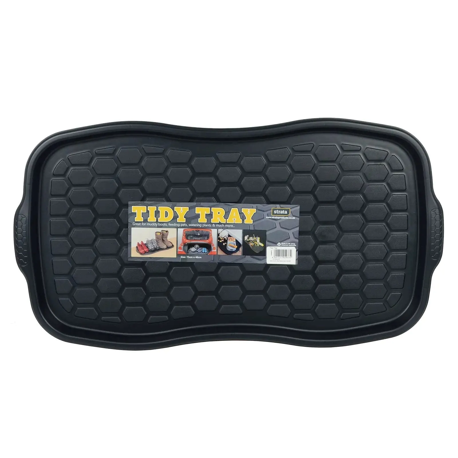 Tidy Tray Heavy Duty Black Plastic Storage House Car Boot 75cm