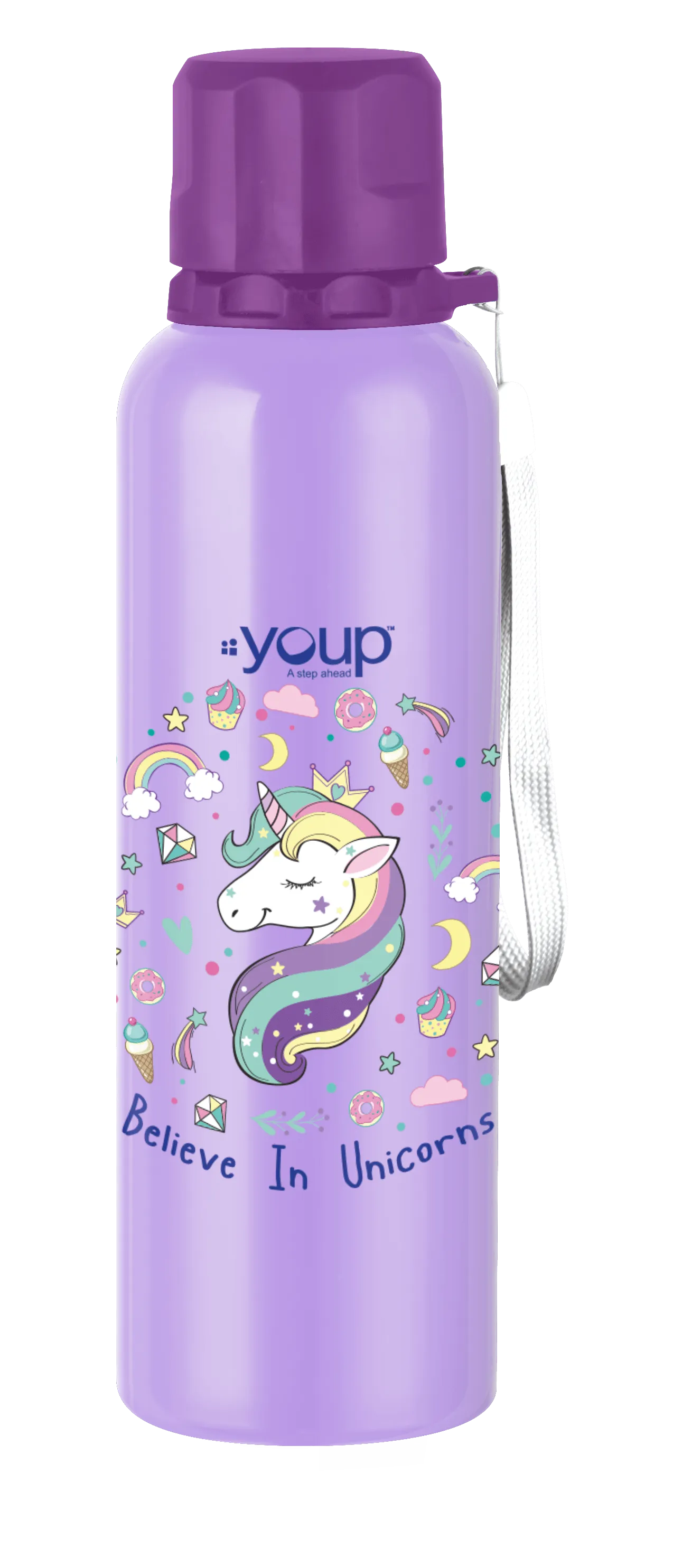 Unicorn kids water bottle  OCEAN  - 750 ml Stainless steel