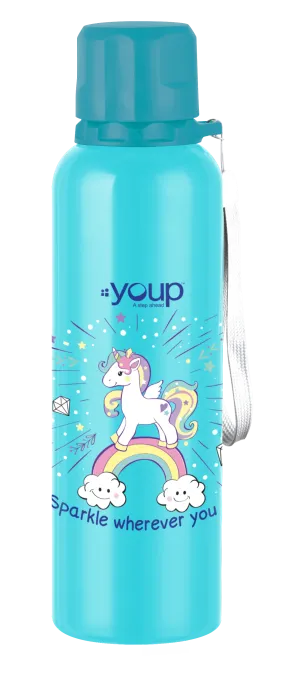 Unicorn kids water bottle  OCEAN  - 750 ml Stainless steel