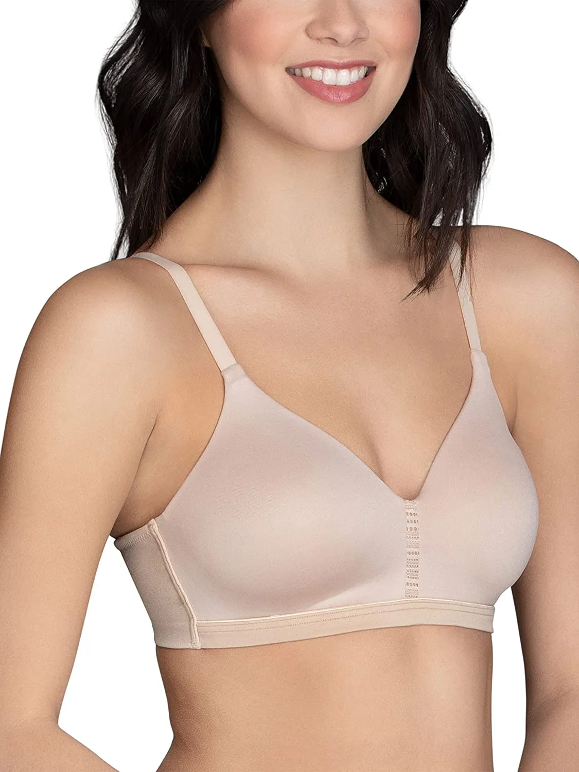 Vanity Fair Women’s Beyond Comfort Seamless Back Wireless Bra (34B-44DD)