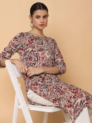 Women Floral Multi Straight Kurta