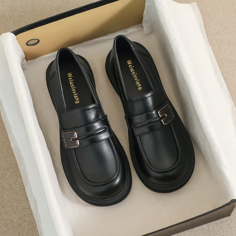 Women Minimalist Comfort Solid Casual Loafers