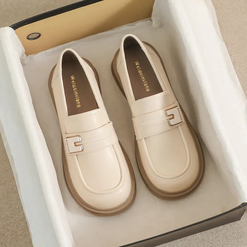 Women Minimalist Comfort Solid Casual Loafers