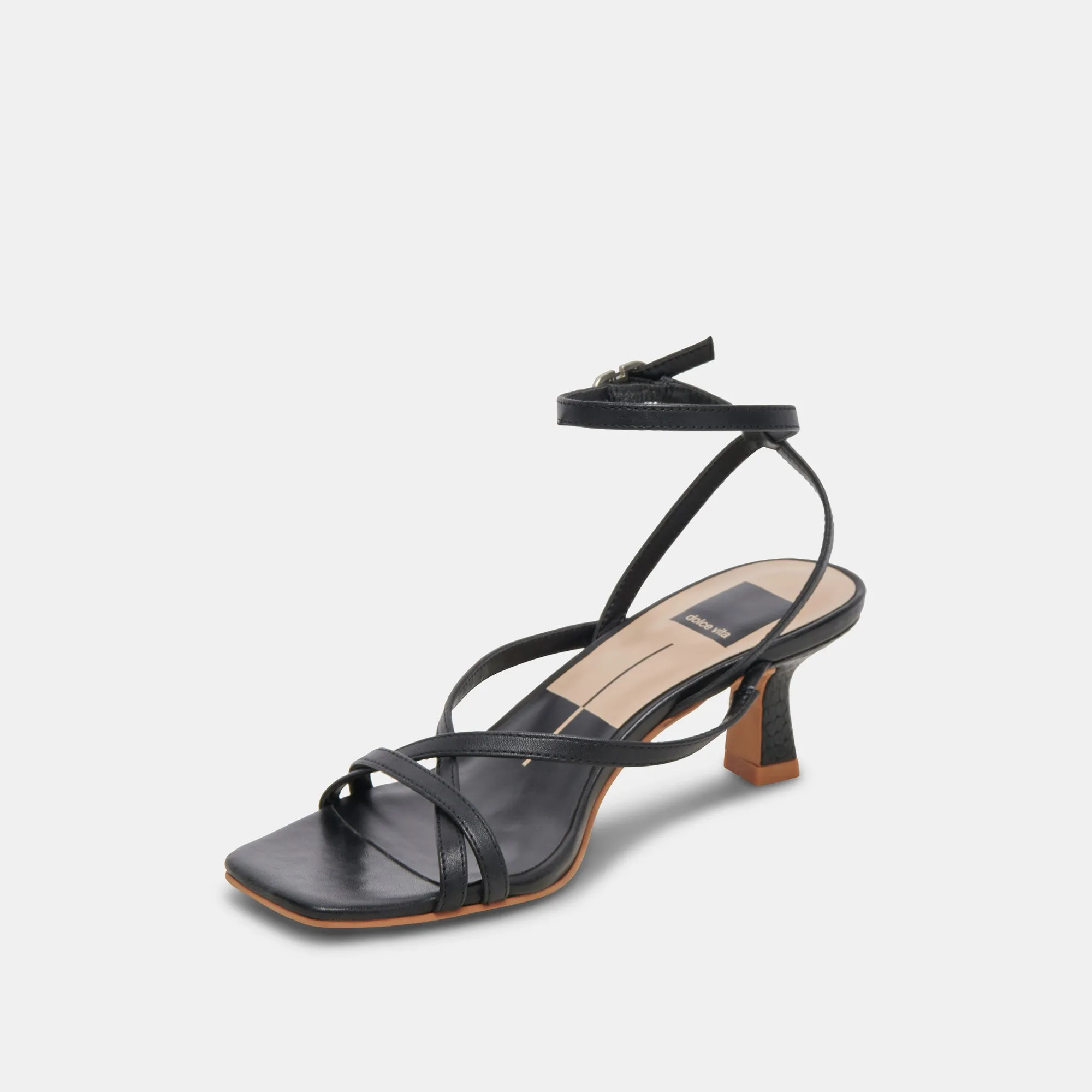 ZAMAL HEELS BLACK LEATHER